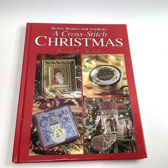 A Cross Stitch Christmas Heartfelt Holidays Better Homes‎ Gardens HC 1999 VTG