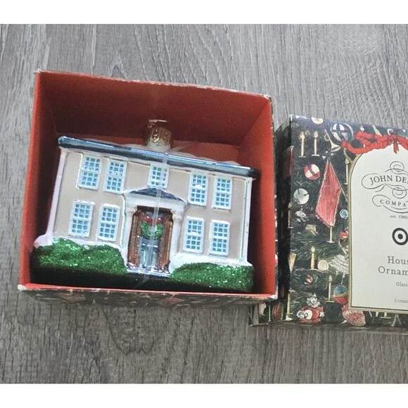NEW John Derian for Target House Glass Ornament Christmas Holiday in Box