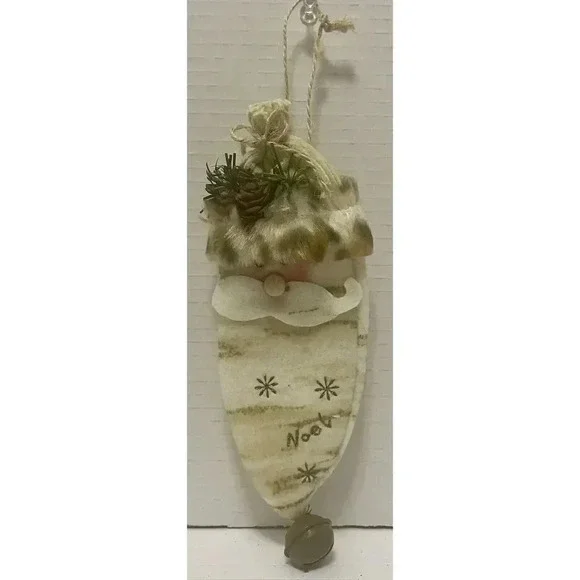 Santa Fabric Christmas Ornament 8