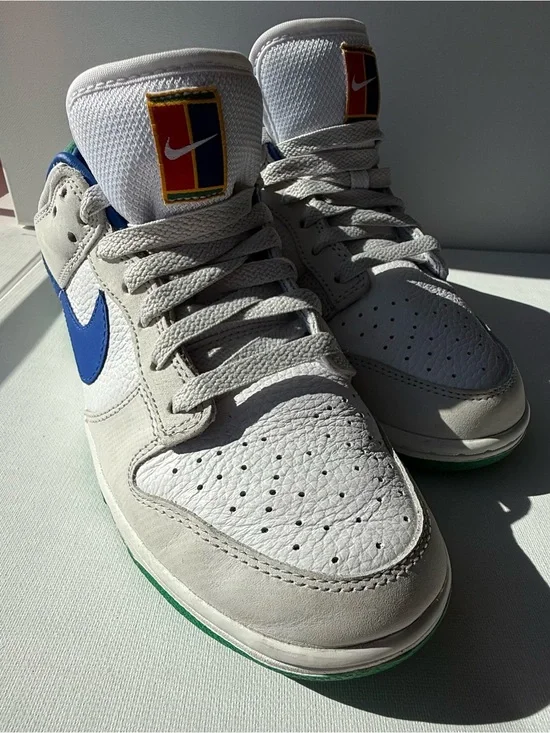 Nike Dunk Low Premium Tennis Classic Women’s 8.5 White Grey Blue Green