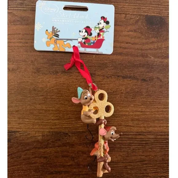 Disney Sketchbook 2015 JAQ and GUS from Cinderella Ornament NWT