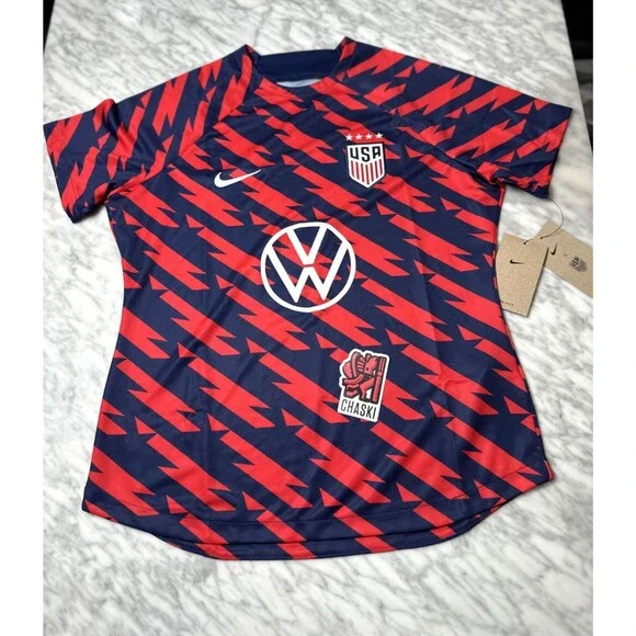 Nike Team USA USWNT Soccer/Football Jersey red blue Women’s Medium DR5046-670