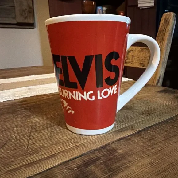 Elvis Burning Love Coffee Mug Elvis Presley Coffee Cup