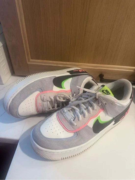 Nike Air Force one shadow photon dust crimson tint volt sneakers women’s 10