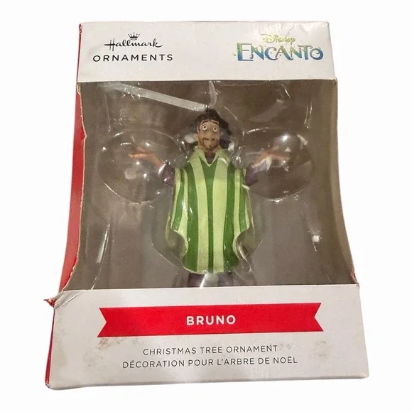 Hallmark Disney Encanto Bruno Christmas Tree Ornament 3HCM2174 Green Poncho