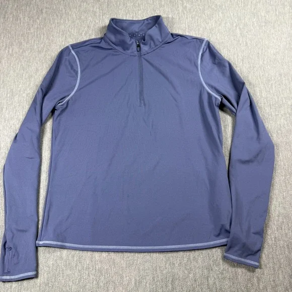 Soybu Shirt Womens M Purple 1/4 Zip Long Sleeve Pullover Thumbholes‎ Athleisure