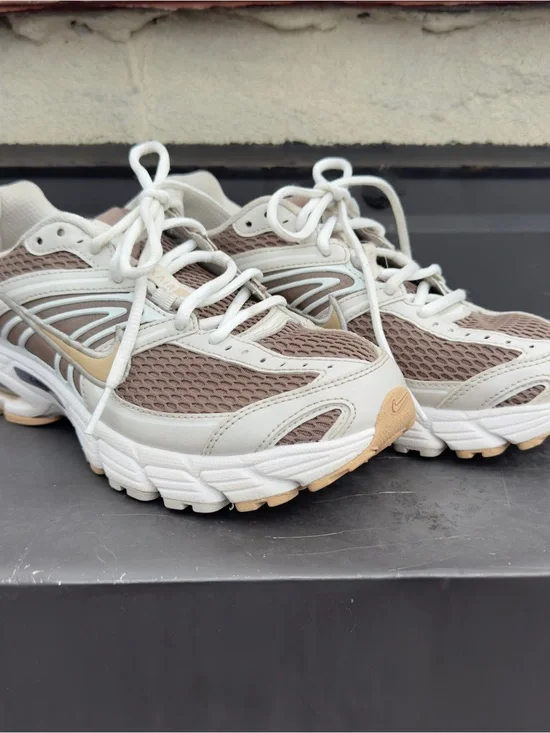 Nike Air Max Moto Women's Beige, Cream & Tan Mesh Running Sneakers