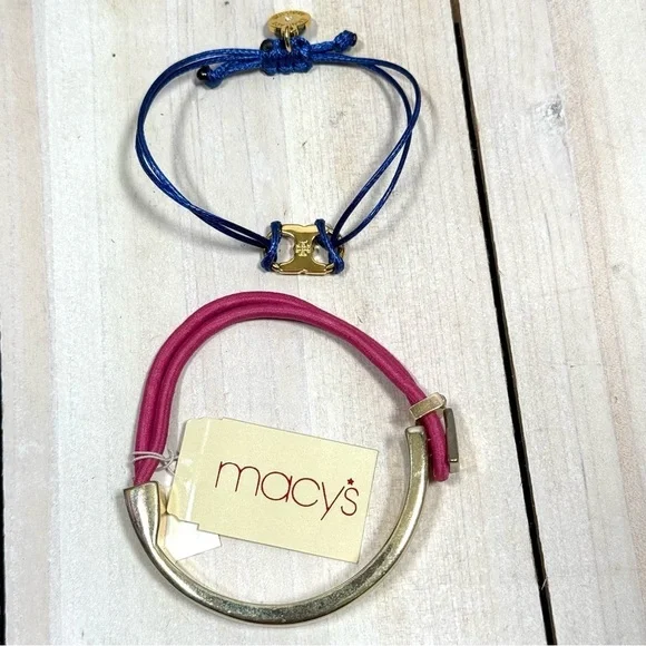 2 Fashion Bracelets blue pink