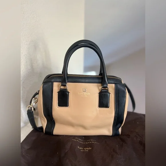 Kate Spade NY Two Tone Hudson Street Blake Cruiser Handbag Satchel Purse