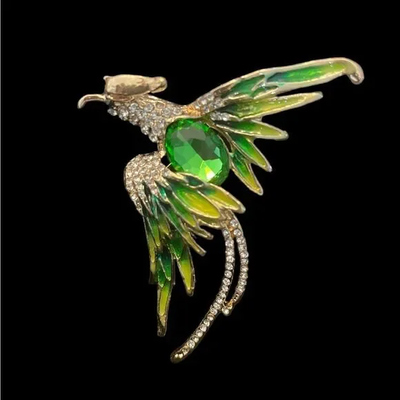 GOLDTONE‎ PHOENIX BROOCH OR NECKLACE