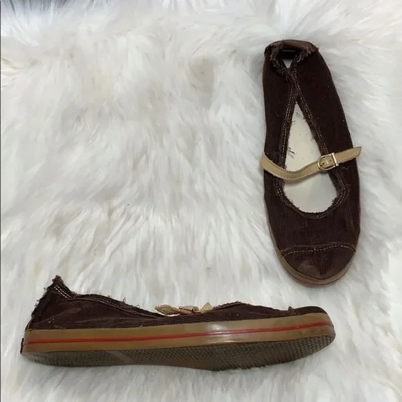 Kate Spade Harlow Brown Corduroy Mary Jane‎ Sz 9.5