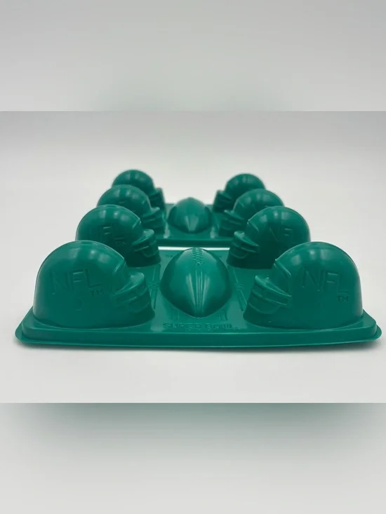 Vintage 1997 Jell-O NFL Super Bowl XXXI Football Molds - Set of 2