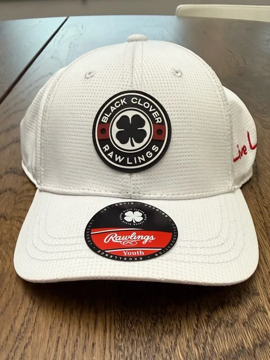 Rawlings Black Clover Post Season Snapback Hat Youth Brand New