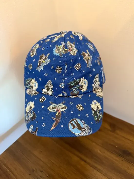Youth Walt Disney World Baseball Cap Magic Kingdom 2015 Logos Splash Mountain