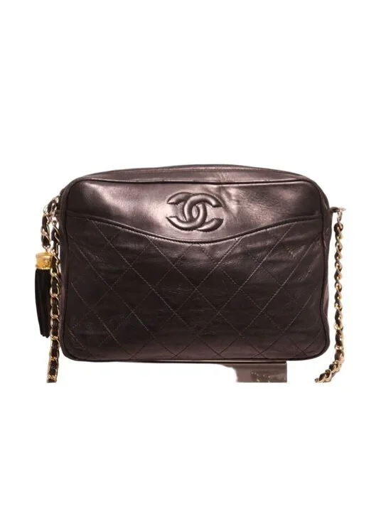 Chanel Lambskin Quilted Chain Shoulder Bag