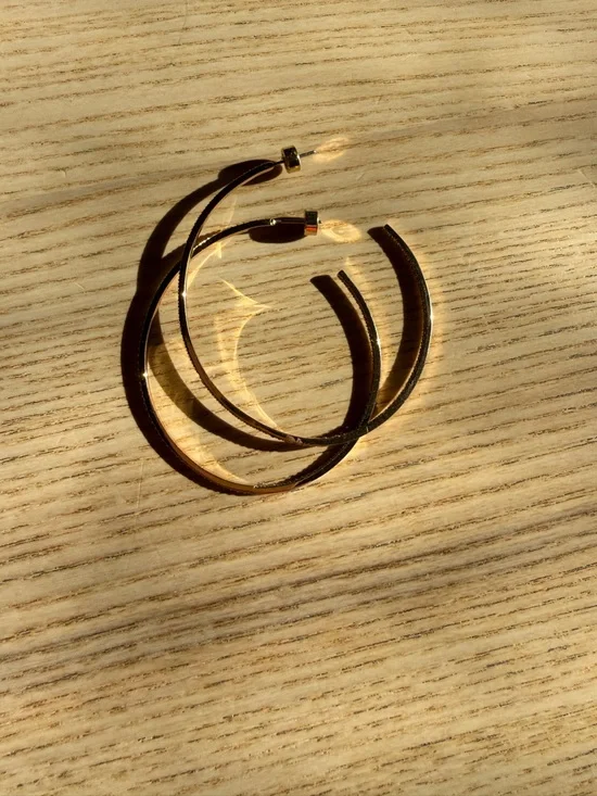 House of Harlow 1960 Hoop Earrings with Diamond Accents