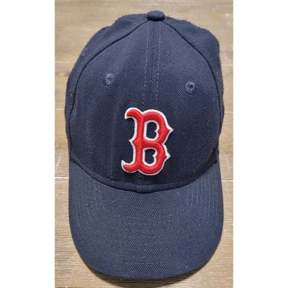 Boston Red Sox Youth Child Sz Fitted New Era 39Fifty Hat Cap Navy Blue Red Logo