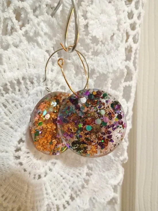 RESIN EARRINGS HANDMADE