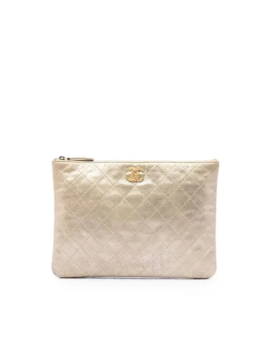 Chanel Medium Quilted Metallic Calfskin #327866C96B