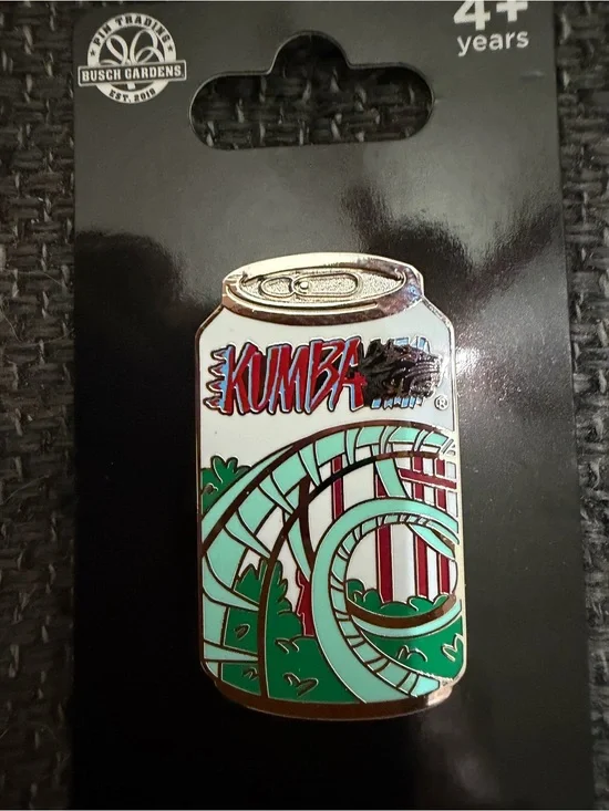 Busch Gardens Enamel Collectible Trading Pin Kumba Can Roller Coaster