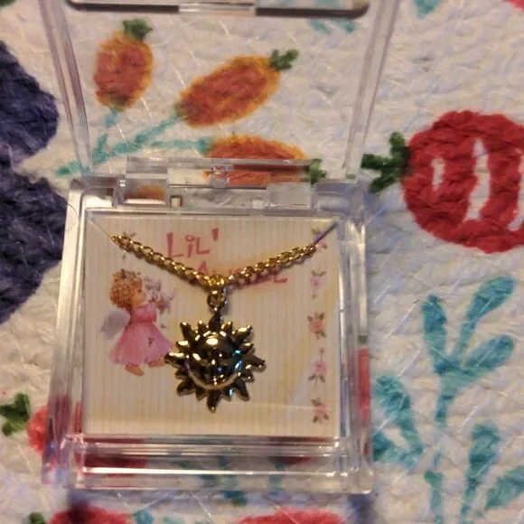 Lil' Angel vintage gold Tone  necklace 🌈5 for $25‎