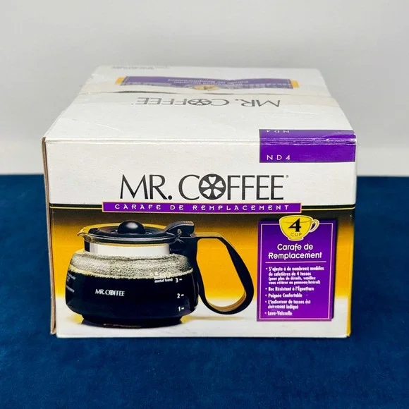 Mr. Coffee 4 Cup Decanter ND4 Replacement Glass Carafe DR4 DRX5 NL4 NL5 NLX5