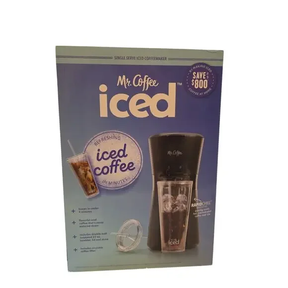 Mr. Coffee Iced Coffee Maker ,Quick Brew System, Home Iced Coffee Machine – NEW!