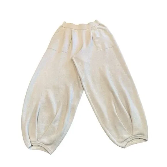 Free People FP Beach Freya Pants Womens S Barrel Knit Jogger Stretch Boho