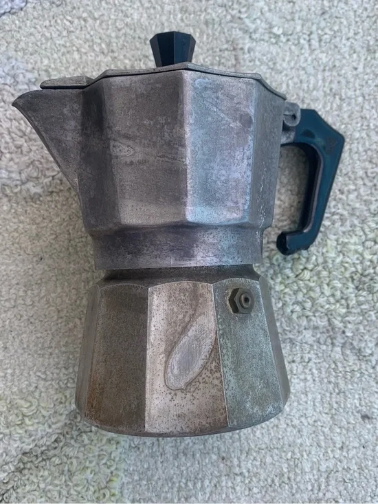 Vintage GB Guido Bergna Aluminum Moka Pot Classic Italian Stovetop Espresso Make