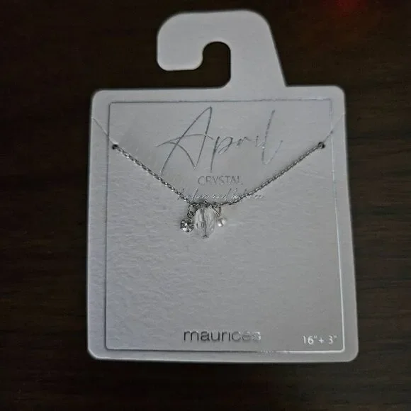 Maurices April Birthstone Necklace