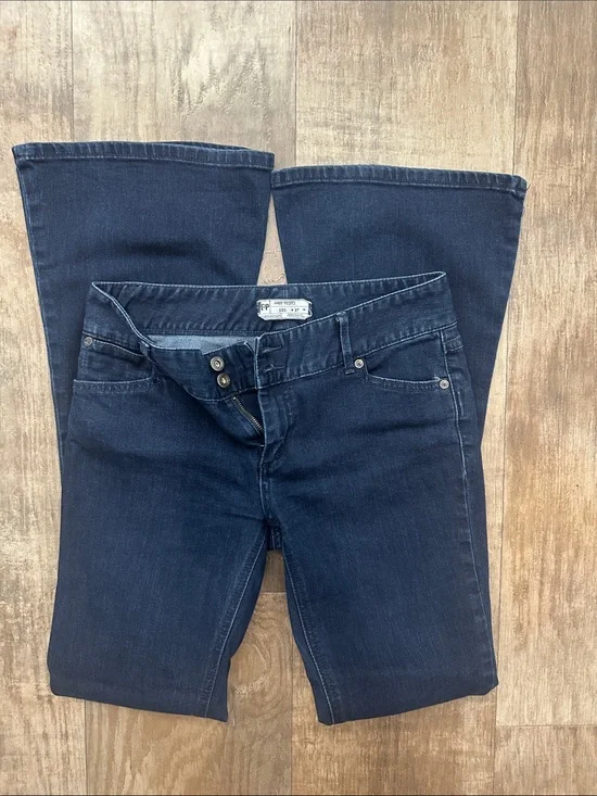 Free People Dark Indigo Bootcut Jeans