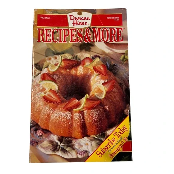 Duncan Hines Recipes & More Magazine Summer 1992 Vol 2 No 3 Vintage‎ Cookbook