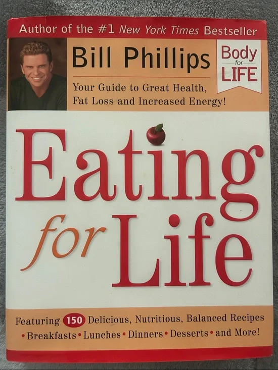 Eating for Life — White and Red Hardcover Book
