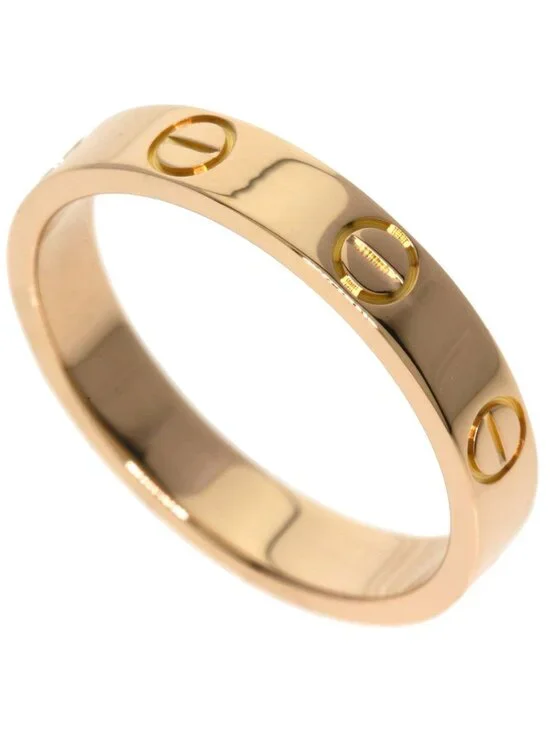 Cartier Mini Love Ring 52 18k Pink Gold