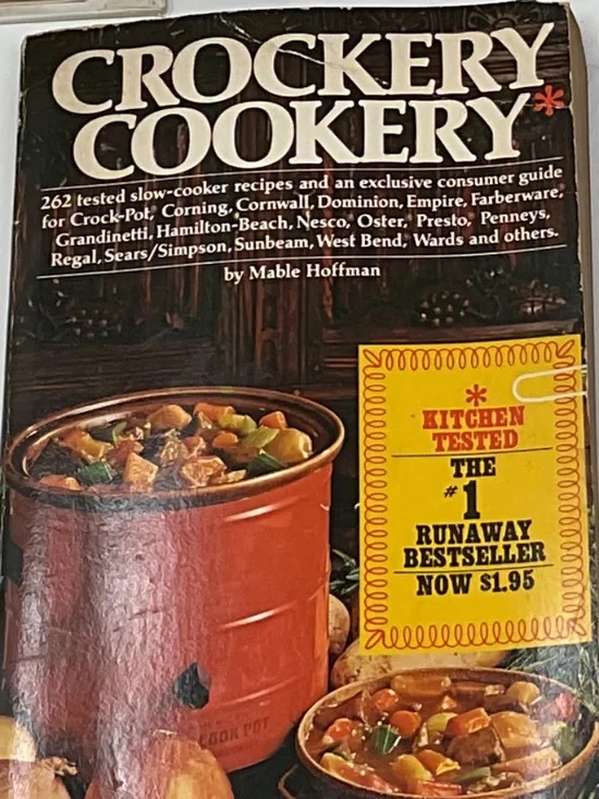 vintage Crockery Cookery cookbook