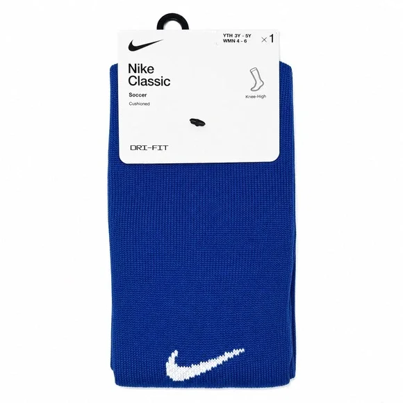 Nike | Classic Soccer Cushioned Knee-High Socks| Blue | Kids 3Y-5Y