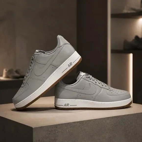 Size 14 Nike Air Force 1 Premium Wolf Grey DO3263-002 Leather Mens OG