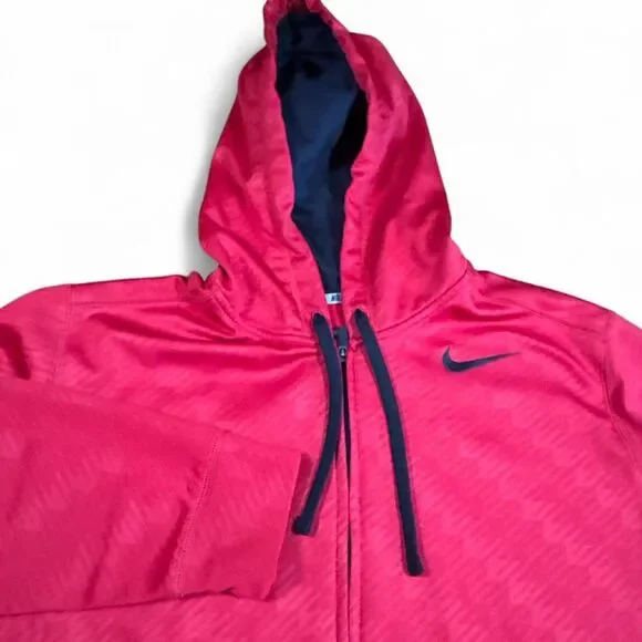 Nike Therma-Fit Full-Zip Basketball Hoodie Jacket Men's Size XL Varsity Red