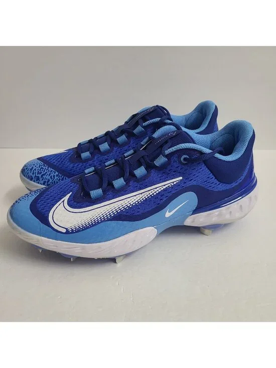 NEW Nike Alpha Huarache Elite 4 Low Baseball Cleats DJ6521-414 Size 11.5 Blue
