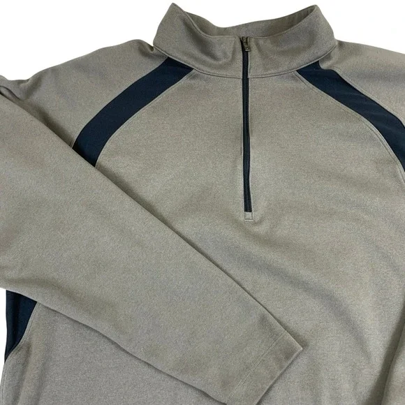 Nike Tiger Woods Collection Mens XL 1/4 Zip Pullover Golf Shirt Olive Black‎ XL
