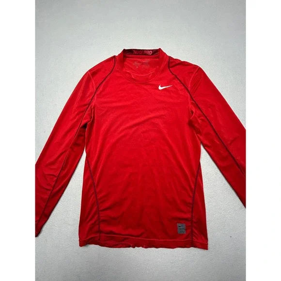 Nike Pro Dri-FIT Polyester Red Small Mens Shirt
