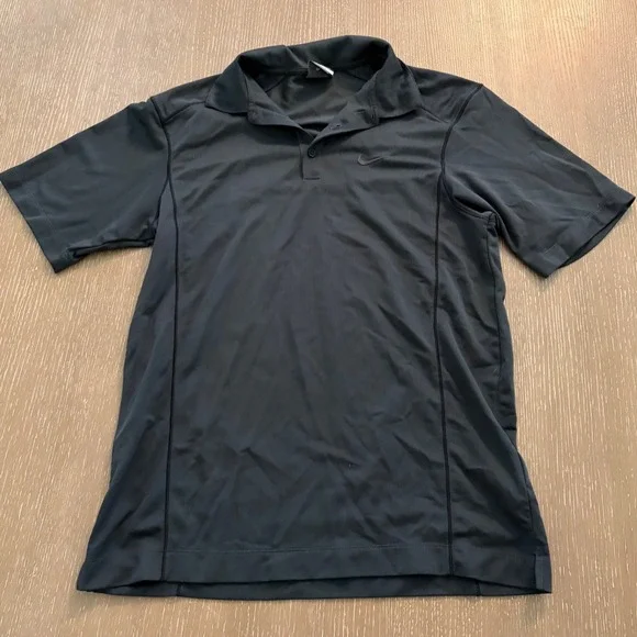 Nike Golf Men's Medium Black Dri-FIT Short Sleeve Performance Polo Shirt