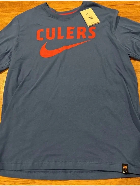 Nike Mens Culers Soccer Training T-shirt Large DJ1357 403 Blue New With Tags