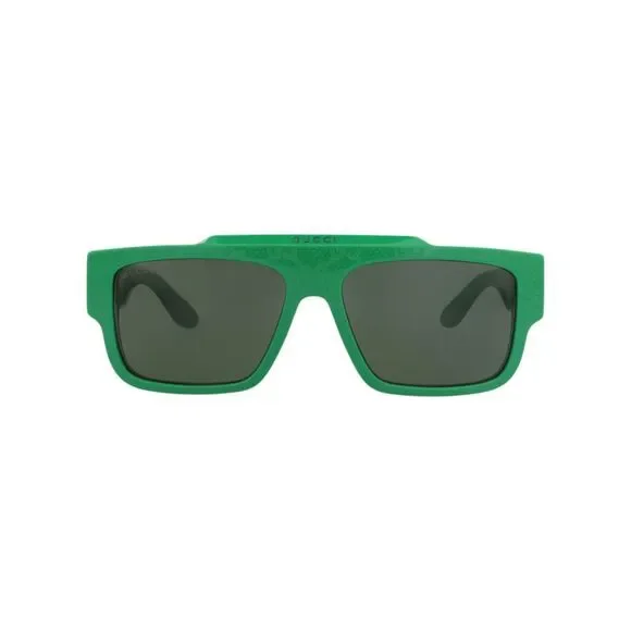 Gucci Square-Frame Recycled Acetate Sunglasses Green Mens