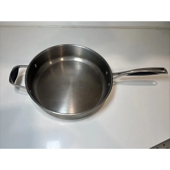 IL Mulina Tri Ply Stainless Steel Sautee Pan 5.5 quart 2 handle Induction