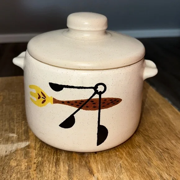 Vintage West Bend MCM‎ Bean Pot Mid Century Modern