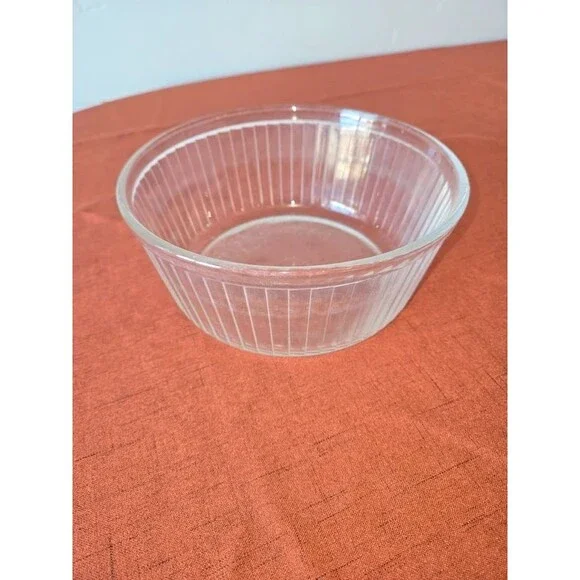 Pyrex Ribbed Glass Bowl