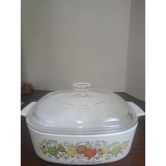 Vintage Corningware La Marjolaine Spice Of Life 2 Quart Casserole Dish