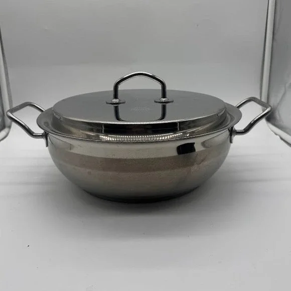 Silga Design Milano Teknika 18/10 Stainless Steel 28cm Casserole Pan‎ with Lid