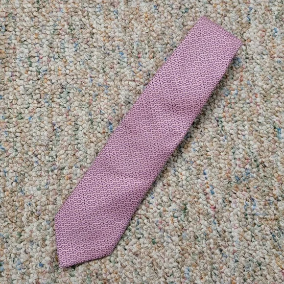 Vineyard Vines Lacrosse Stick Tie Boys OS Pink Preppy Silk Necktie Dressy